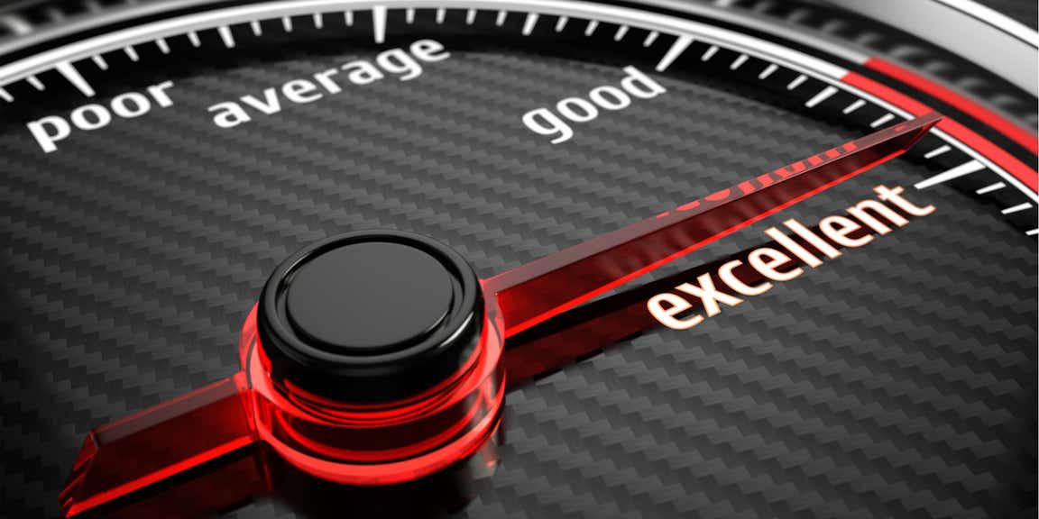 Black and red scoring gauge