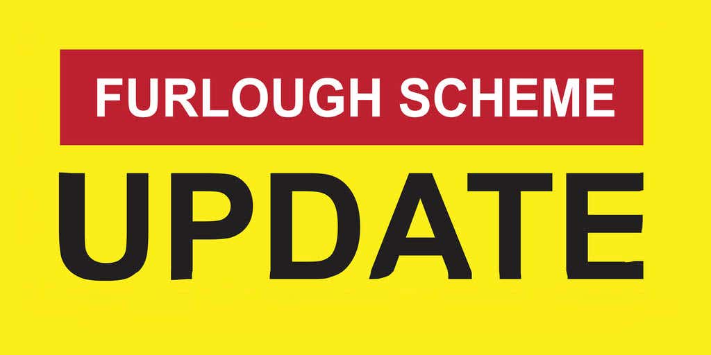 Furlough scheme update written in text