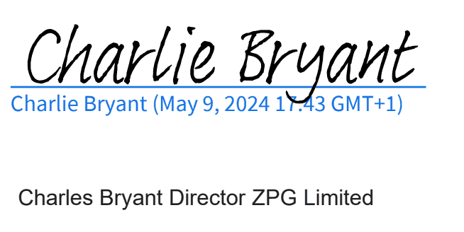 Charlie Bryant signature