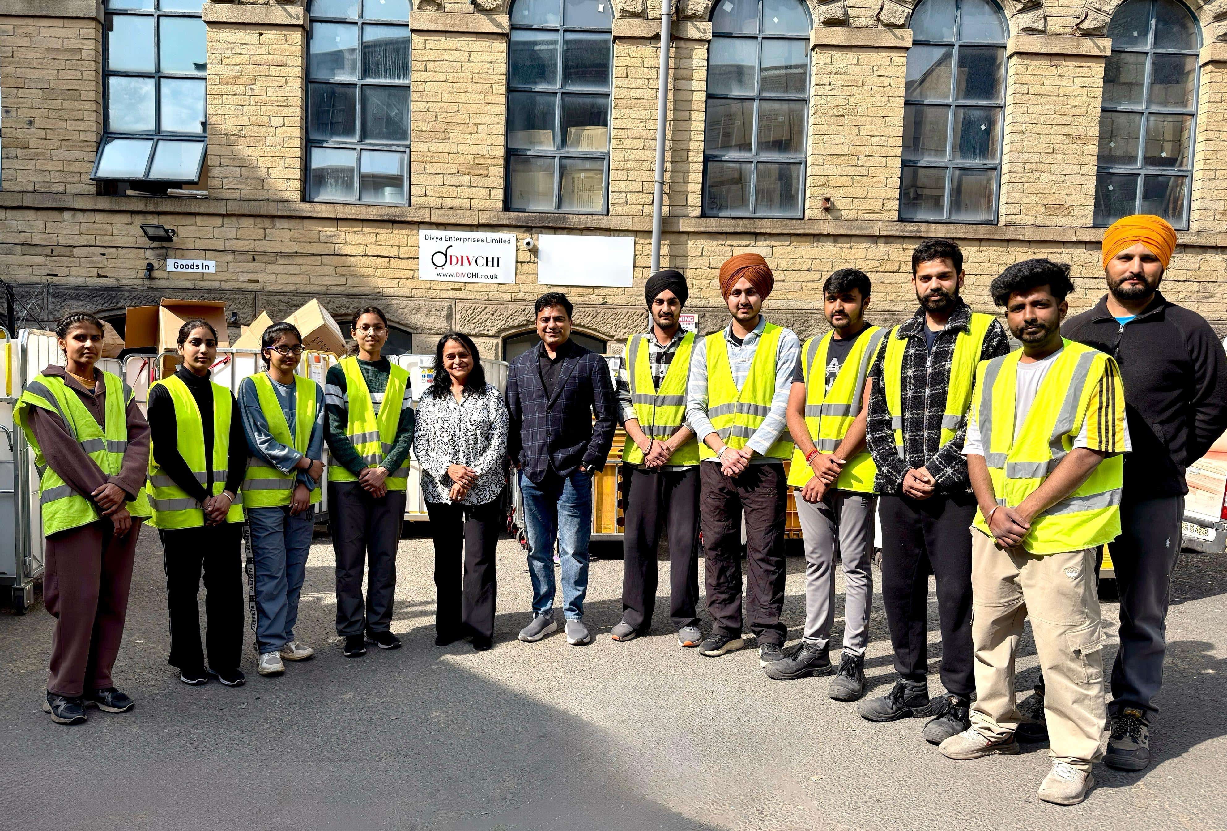 Vicky (sixth from the left) has overseen Divchi’s rapid growth spurt, and is now setting his sights on international markets.