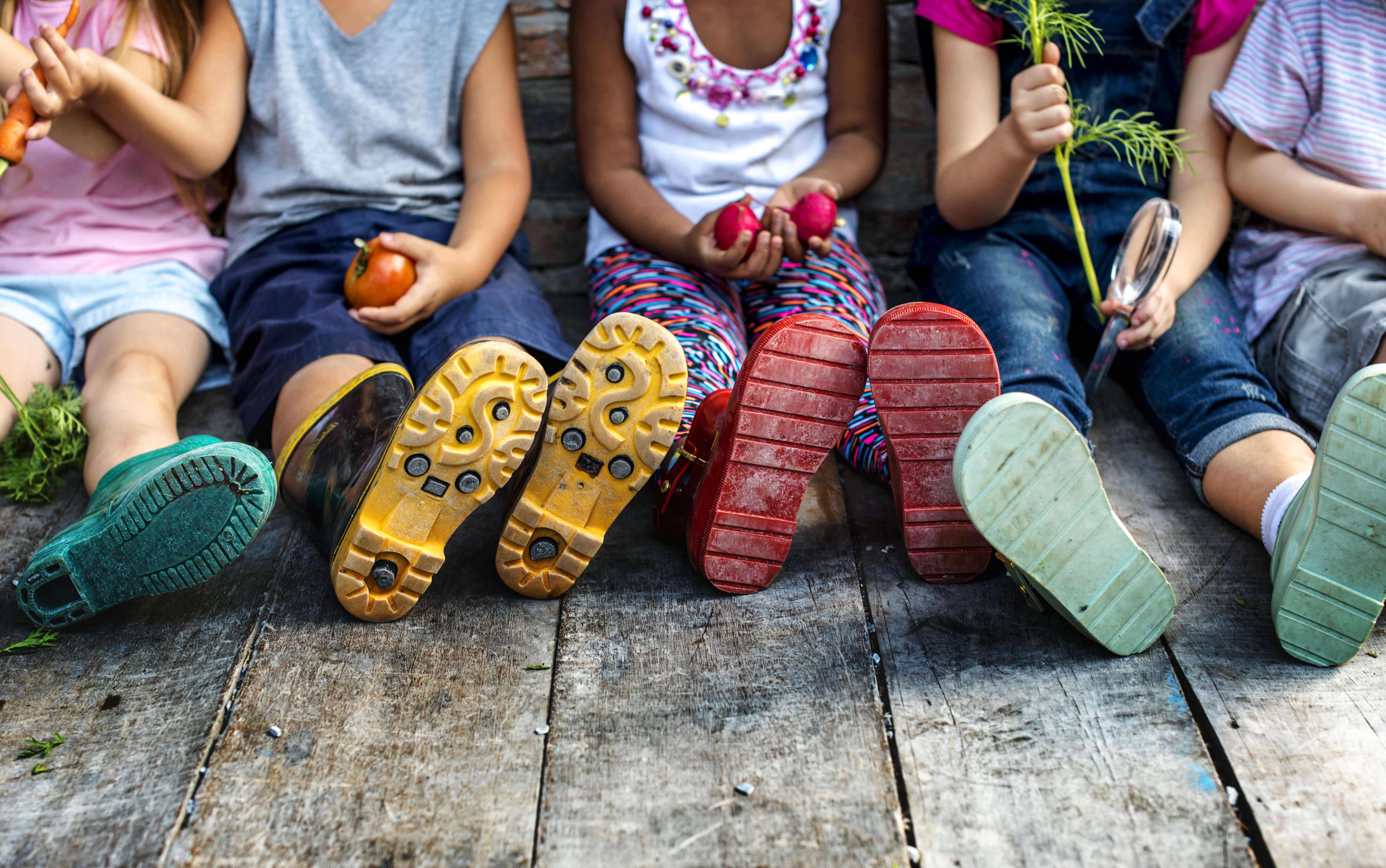 childcare - children with wellington boots
