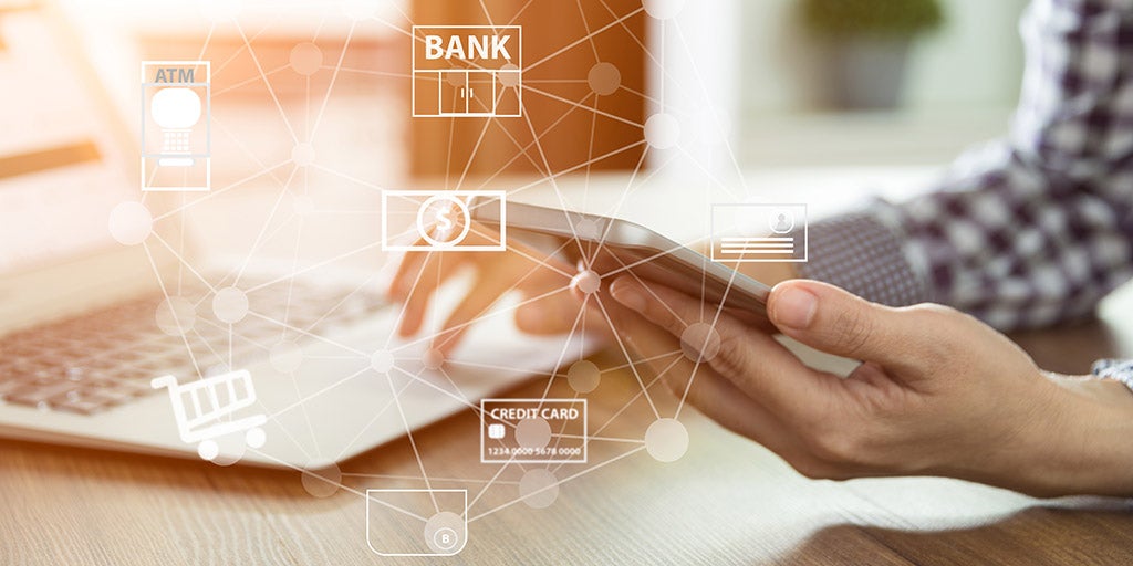 Man holding smartphone