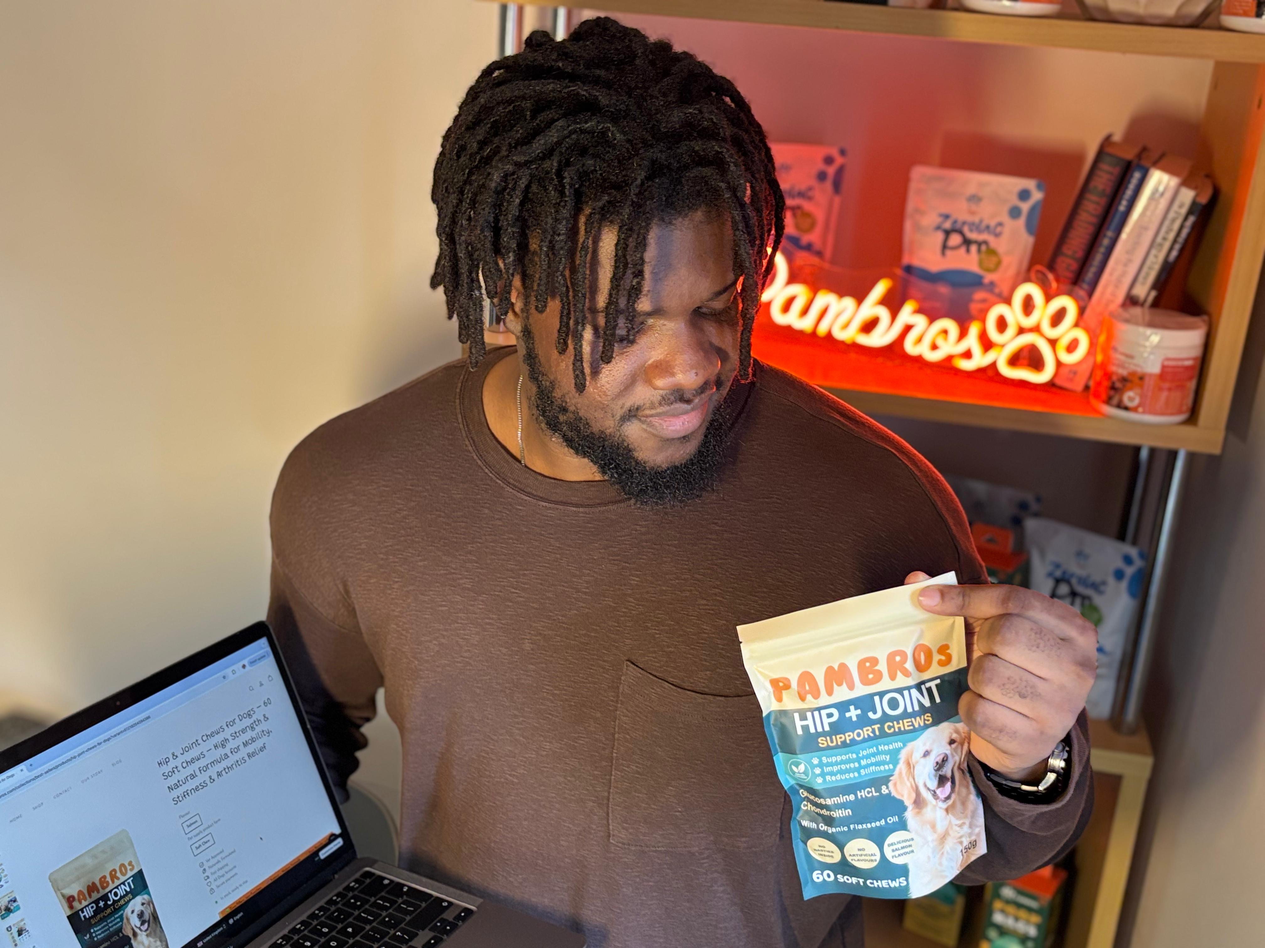 Emmanuel founded Pambros to make pet wellness simple, natural, and effective.