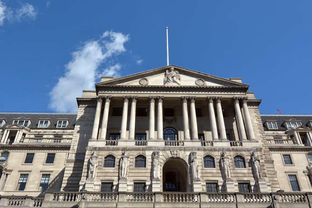 Bank of England building in London