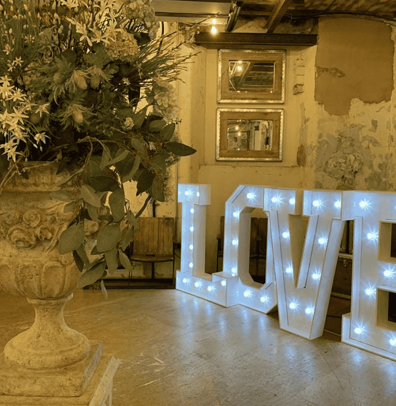 eye catching wedding decor - led lights - image module