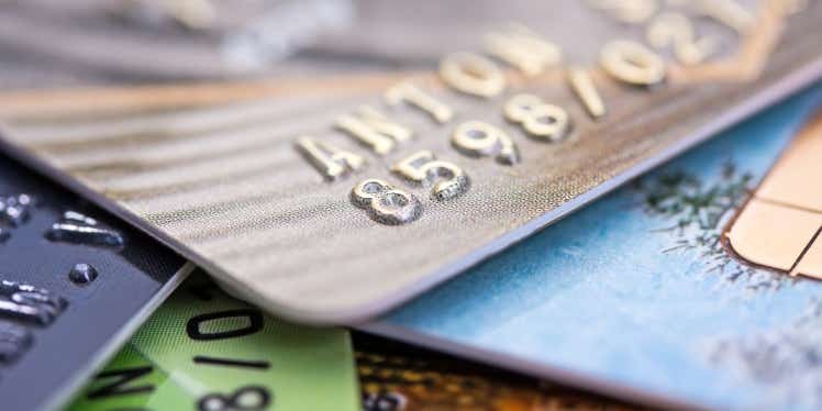 Stack of credit cards