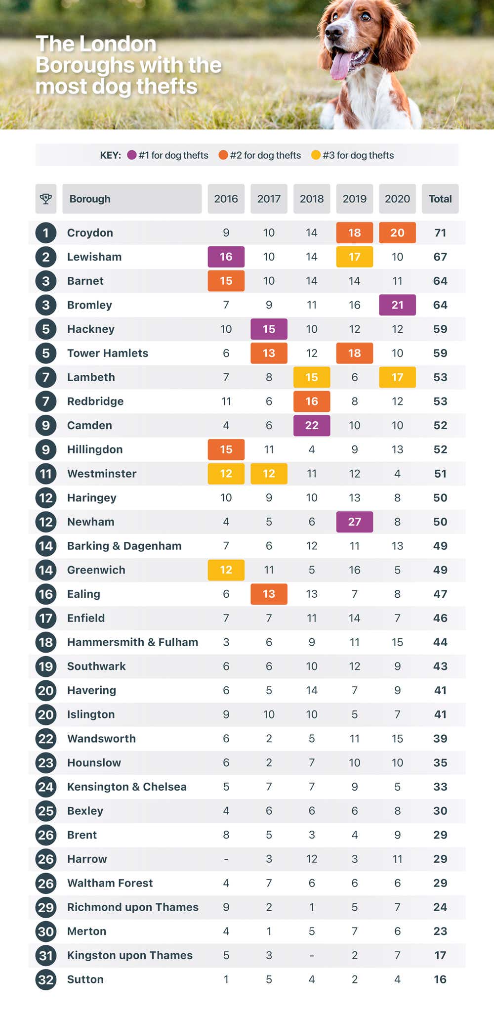 Dog theft boroughs