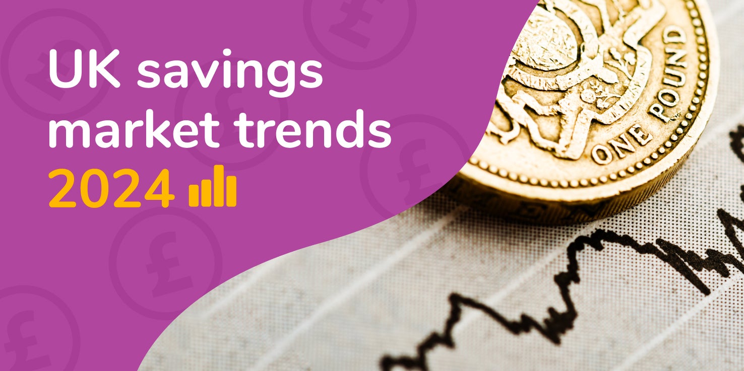  Title graphic with the title 'UK Savings Market Trends 2024'