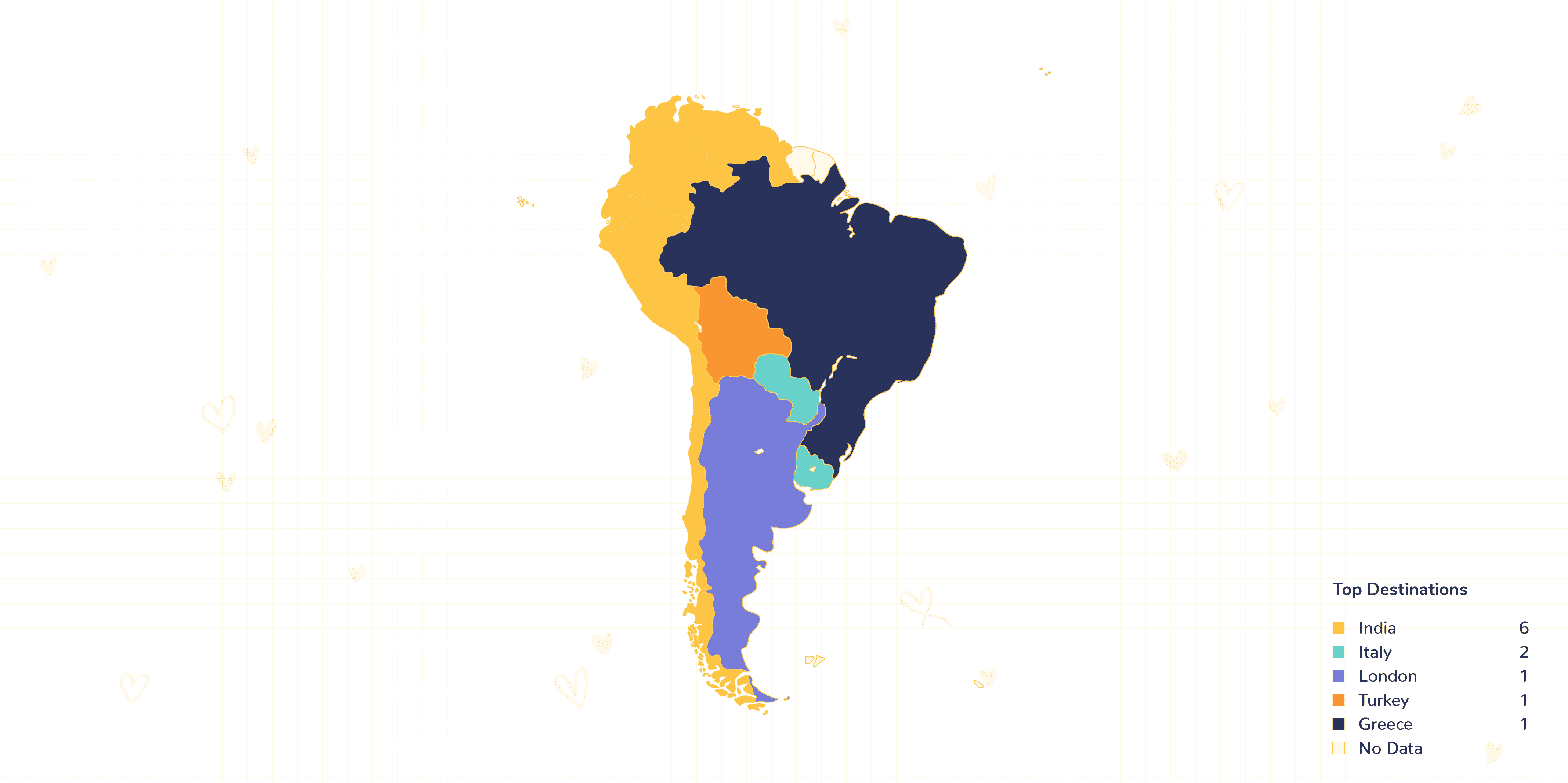 Map of South America